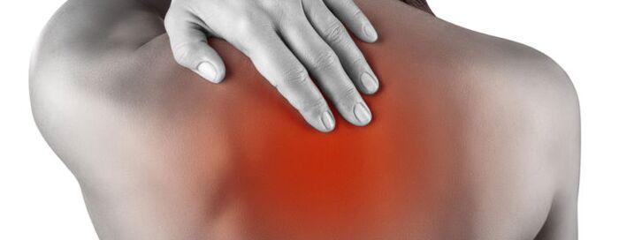 Spinal pain in osteochondrosis