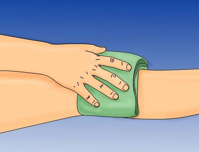to compress the knee during arthrosis